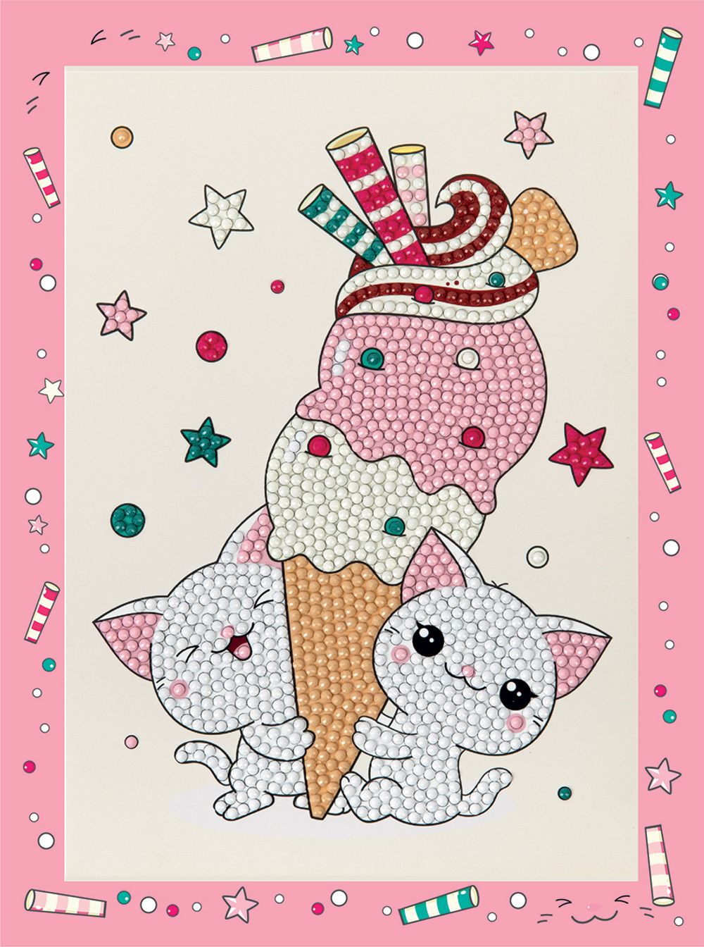 Алмазная (кристальная) мозаика Фрея ALVS-052, мини-картинка Любимый десерт, 14х19.5 см