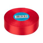 Лента атласная 1-сторонняя 25.0 мм / 33±2 метра, 026 красный, Gamma