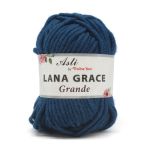Пряжа Троицкая Lana Grace Grande / уп.5 мот. по 100 г, 65 м, 3605 синий /TOS/