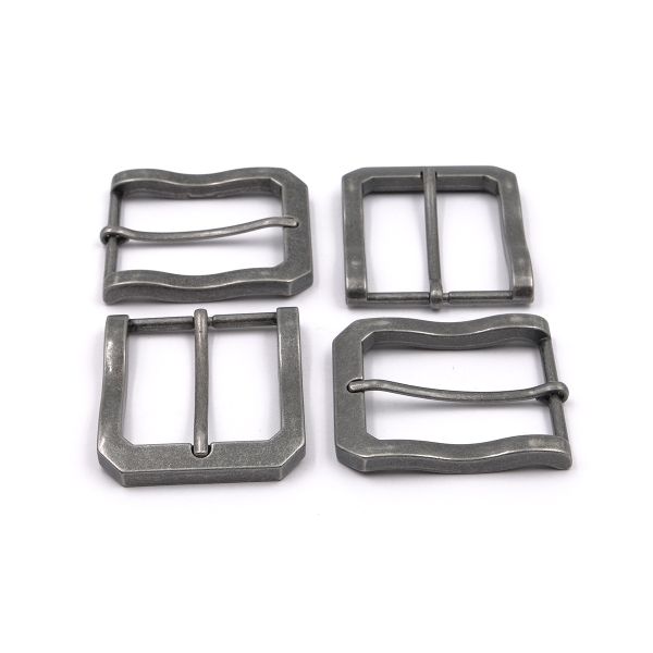 Пряжка ременная металл 40 мм. мат/чер.никель, 4 шт, BIG