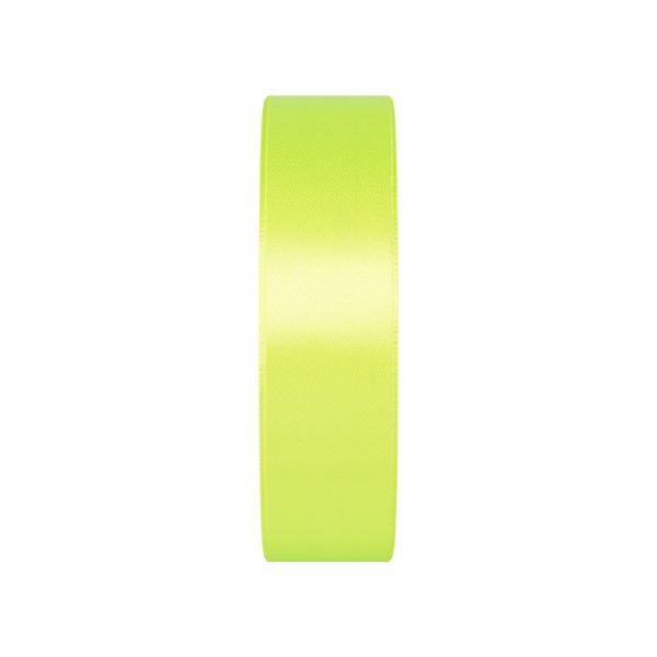 Лента атласная 1-сторонняя 25.0 мм / 33±2 метра, 057 желто-зеленый, Gamma
