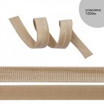 Резинка бельевая (окантовочная) блестящая 15.0 мм / 1000 метров, какао F294