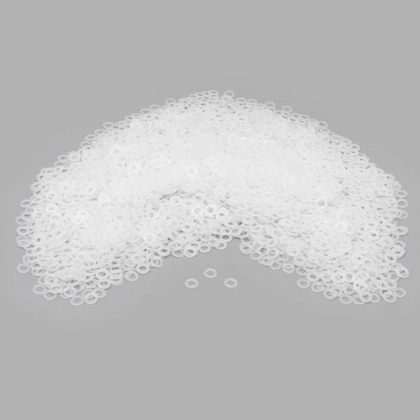 Кольцо уплотнительное пластик под блочку/ люверс №4 (уп.~5000 шт) New Star