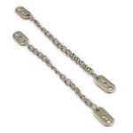 Вешалка-цепочка для одежды 102х7 мм, металл, никель, 10 шт, ГНУ14377