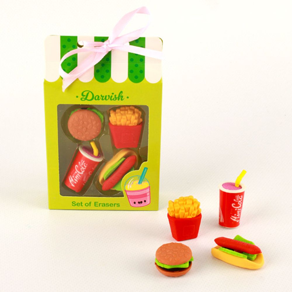 Набор ластиков 4 штук ассорти, DV-12465