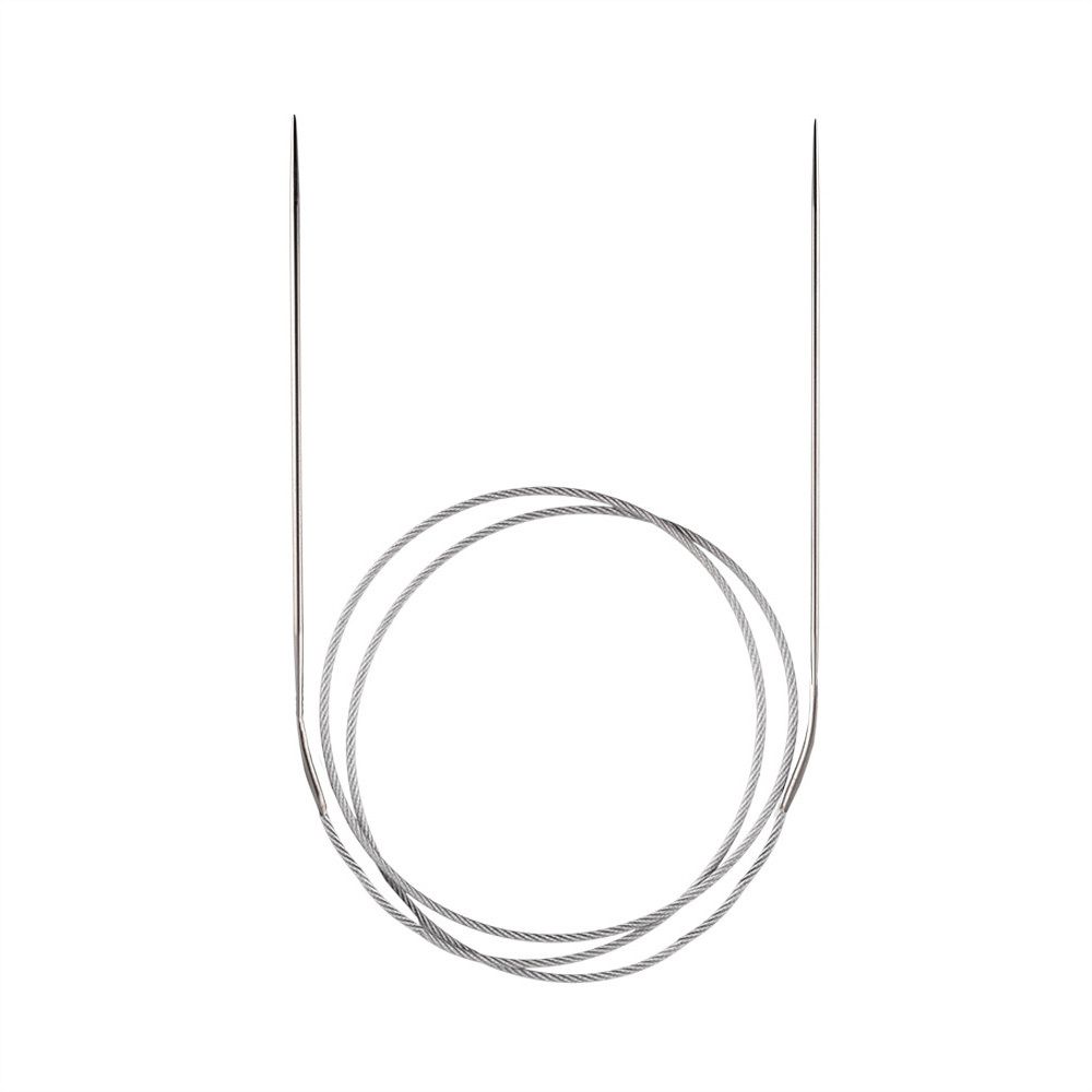 Спицы круговые металл ⌀2,0 мм, 100 см, с металлической леской, Gamma MKN
