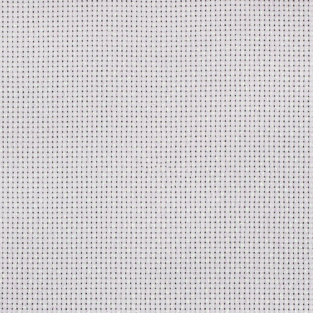 Канва Aida 11 ct, 50х50±2 см, белый с перламутровым люрексом, Gamma