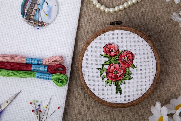 Мулине Gamma набор Вальс цветов 100% хлопок /100% вискоза 35 мотков по 8 метров, ассорти