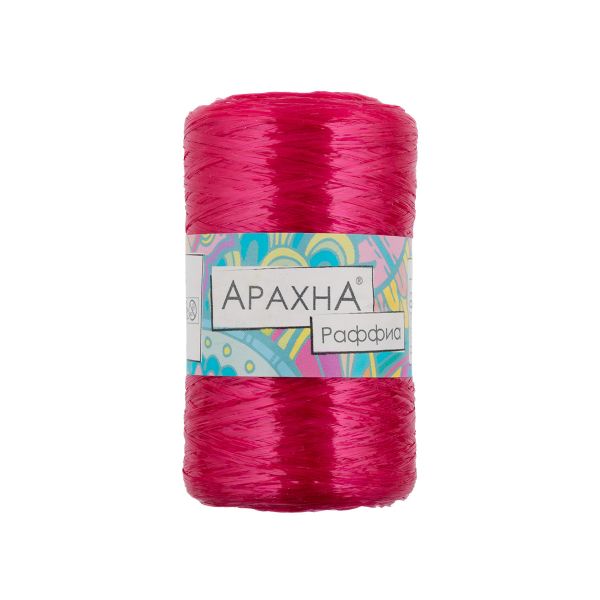 Пряжа Arachna Raffia / уп.5 мот. по 50г, 200м, 47 рубиновый