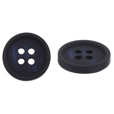 Пуговицы 4 прокола 24L (15мм), (Blue (синий)), 36 шт