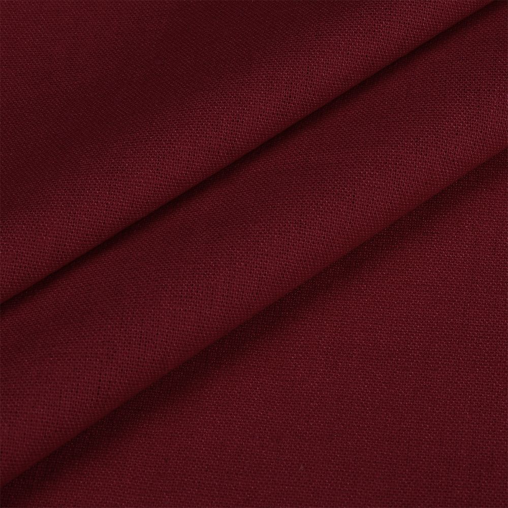Льняная ткань 200 г/м², 140 см / 20 метров, TBY.Li.1009.39, цв.39 бордо