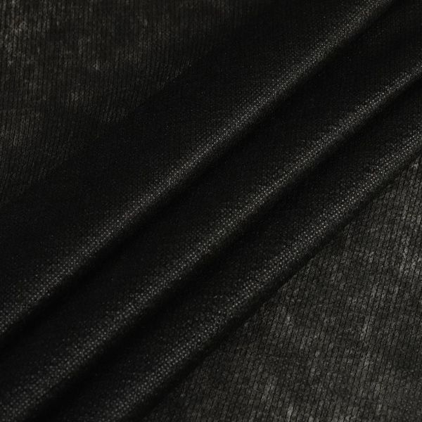 Флизелин клеевой нитепрошивной 42 г/м², 90 см / 100 метров, черный, 7025