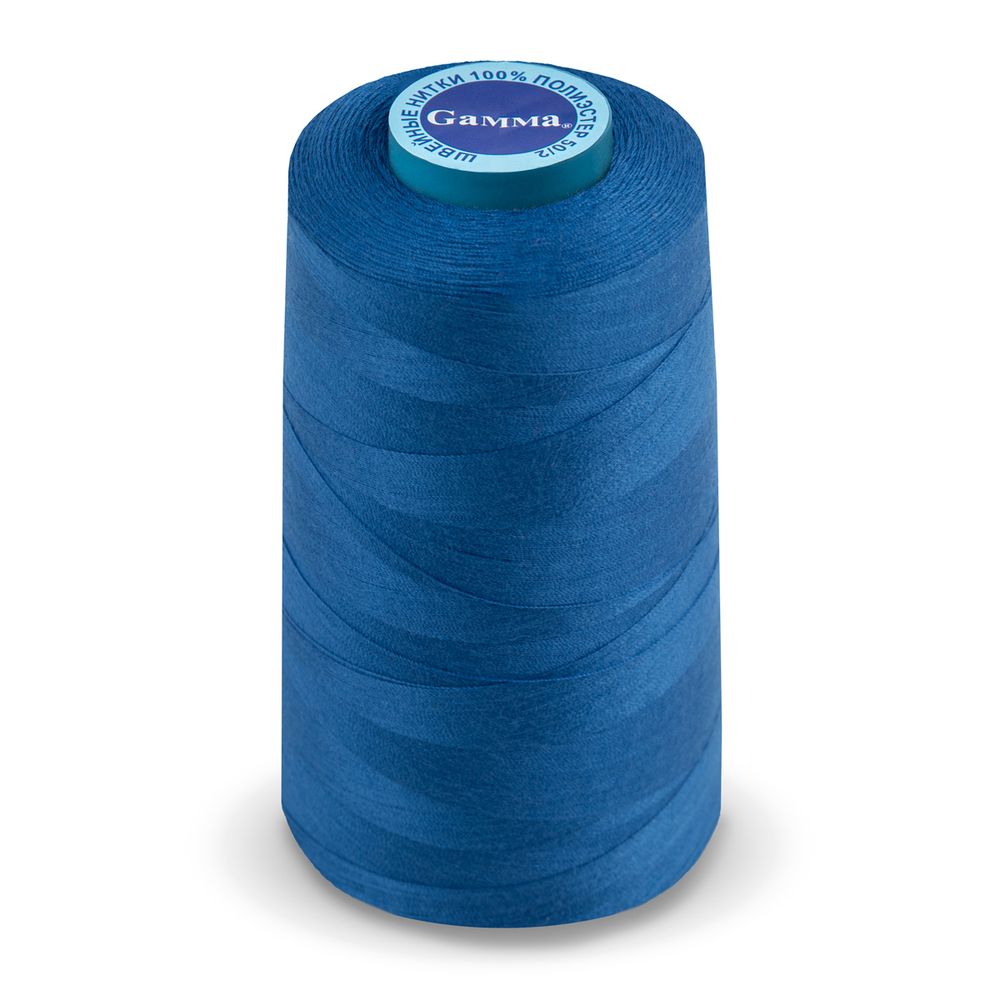 Нитки универсальные Gamma 50/2, 4570 м (5000 ярд) / 1 кат., 288 синий