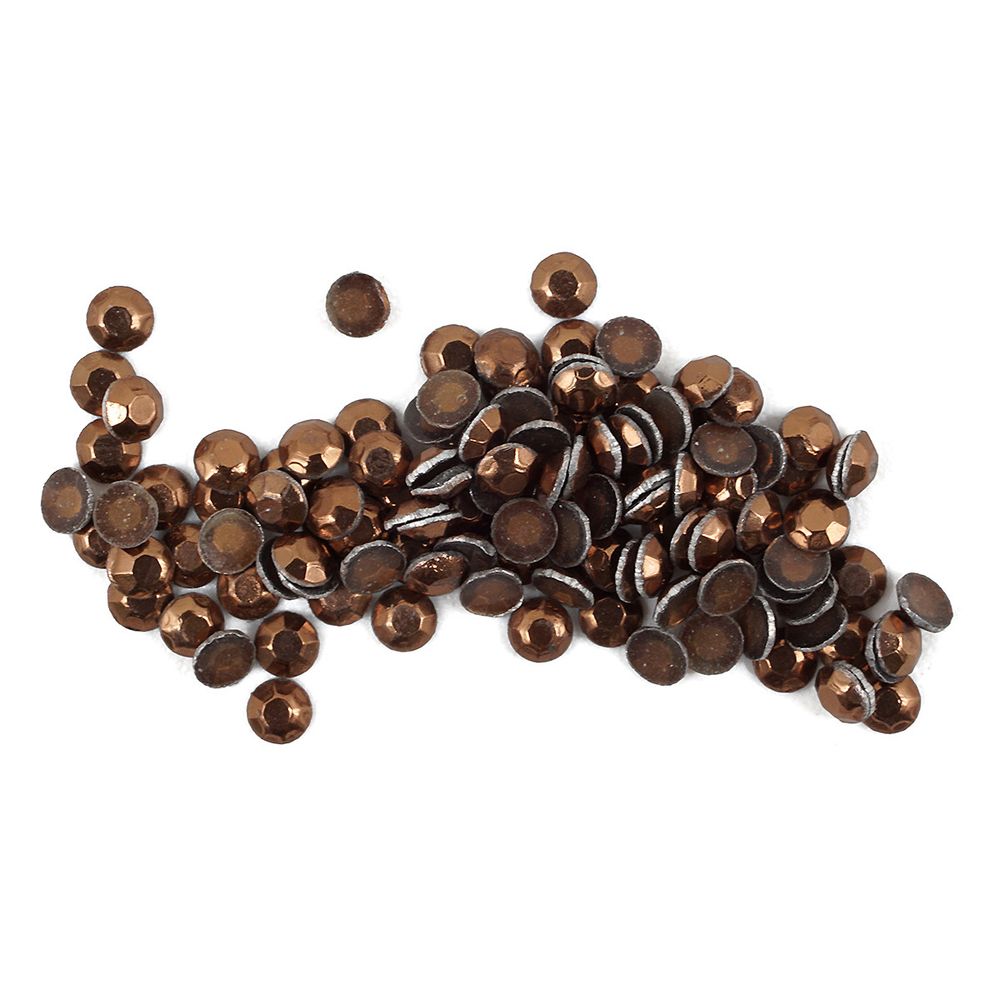 Стразы термоклеевые, 2 мм, ss6, 150 шт/упак (123 коричневый)