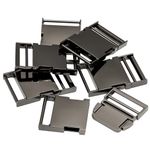 Фастекс (пряжка трезубец) металл 38 мм, 62x42 мм, чер.никель, 6 шт