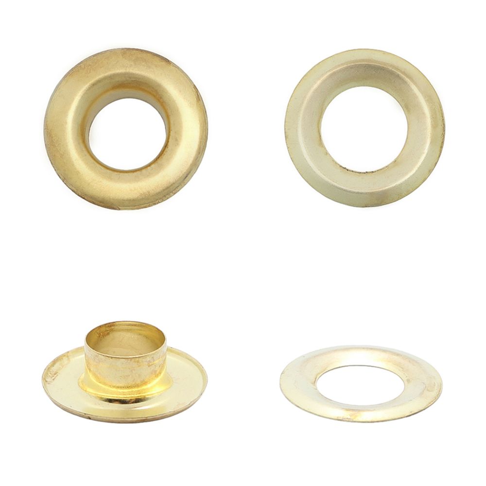 Люверсы металл ⌀_9.2 мм (внутр.), h6.32 мм (внутр.), №24, сталь, New Star, золото, уп≈1000 шт