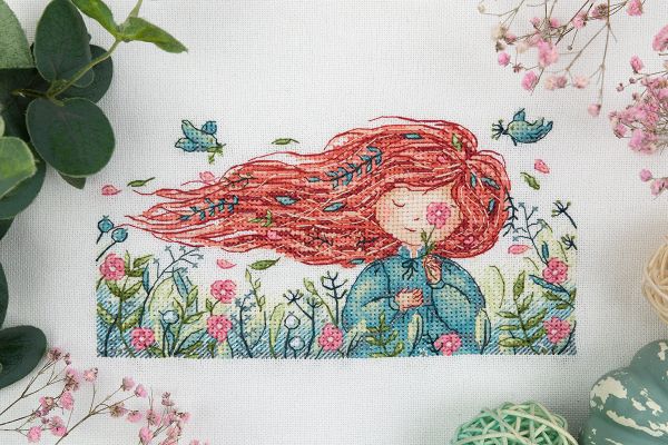 Набор для вышивания нитками Panna, Южный ветер, 19х12.5 см