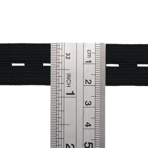 Резинка перфорированная 20.0 мм / 25 метров, черный