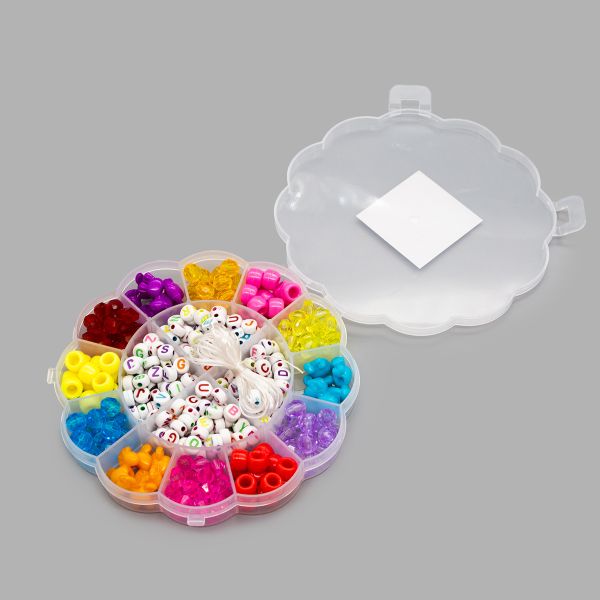 Набор бусин с эластичным шнуром Цветок, Astra&Craft, 5024152