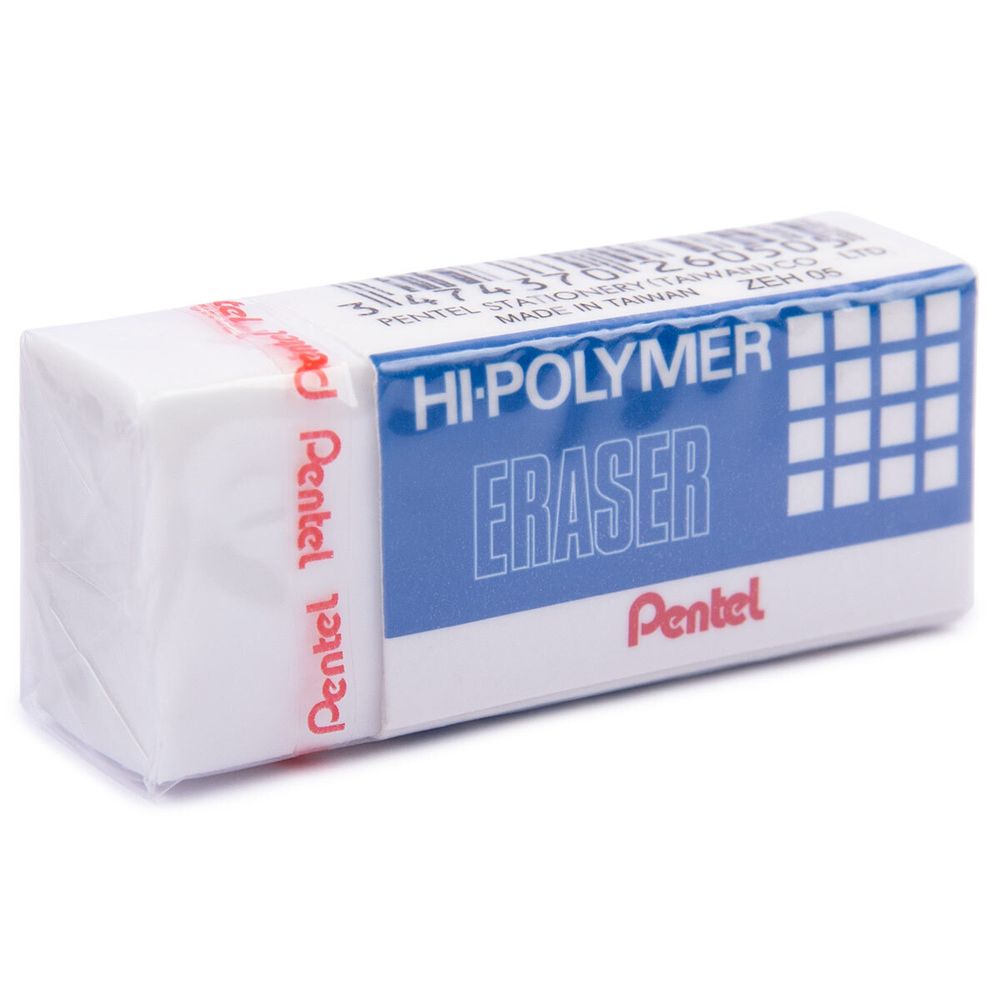 Ластик «Hi-Polymer Eraser» 43х17х11.5 мм, 48 шт, ZEH05, Pentel