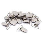 Клипса для подтяжек гладкая 35.0 мм, сталь (уп.20 шт) New Star (никель)