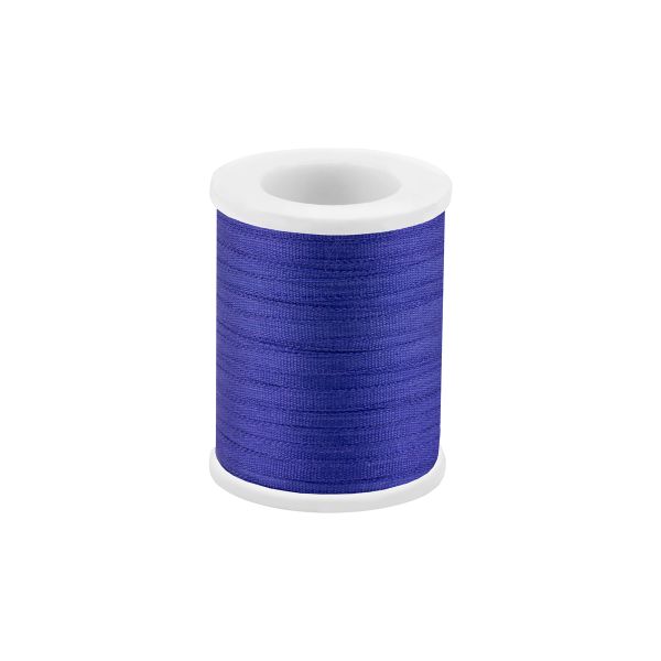 Лента (тесьма) шелковая 2.0 мм / 45.5±0.5 метров, №141 синий, Gamma SR-2