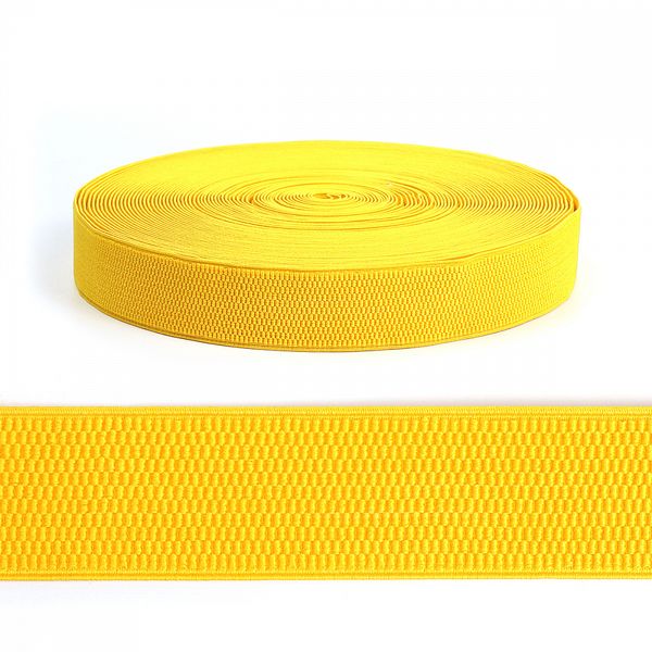 Резинка для подтяжек (помочная) 40.0 мм / 25 метров, ультра, RD.40110, 110 желтый