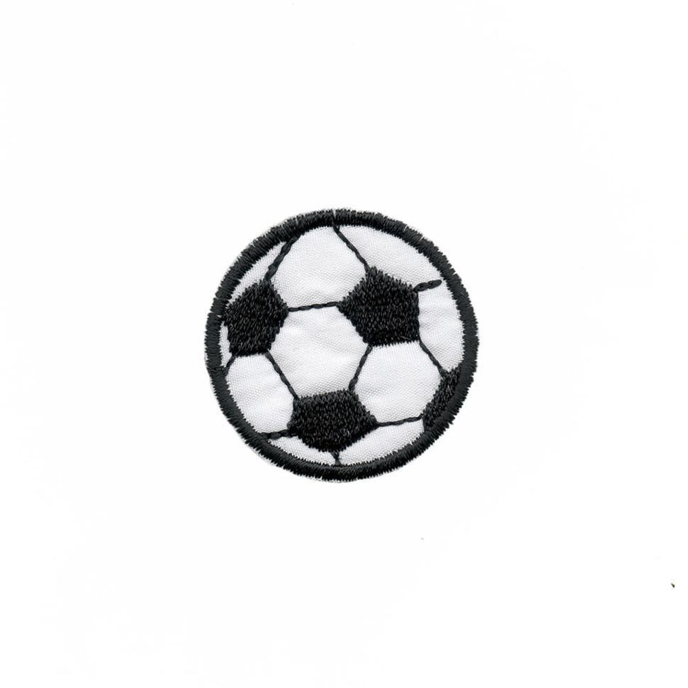 Термоаппликация Мяч, черно-белый, 35х35мм (10 шт), 2190