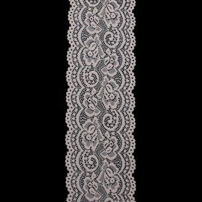 Кружево эластичное (стрейч) 100 мм / 3 метра, C571 молочный