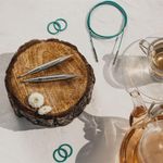 Спицы съемные Knit Pro укороченные Mindful 3 мм / 10 см, нержавеющая сталь, серебристый, 2 шт, 36171