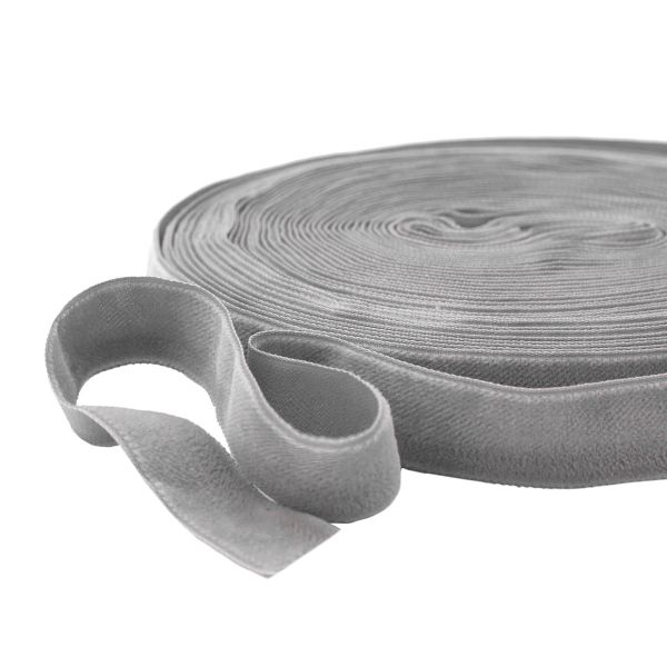 Лента бархатная (тесьма) 20.0 мм / 10±0.5 метров, рис. 8319, цв.33 серый