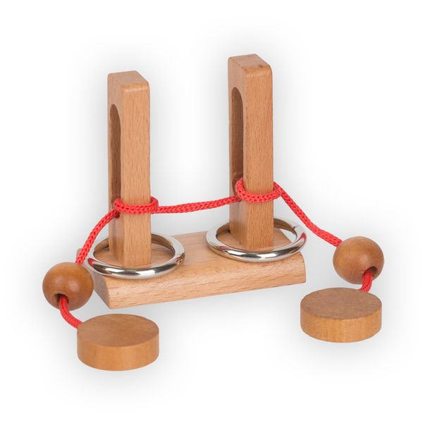 Головоломка деревянная, 1 шт, Мост 8 элементов, Delfbrick DLS-09