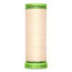 Нитки для тонких тканей Gutermann Extra Fine 150, 200м, 414 св.кремово-бежевый, 5 катушек