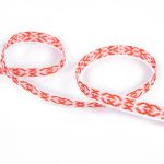 Лента (тесьма) жаккардовая 10.0 мм / 25±1 метров, Орнамент для северных народов, рис 9737 красный, Gamma C3853 (C3752)