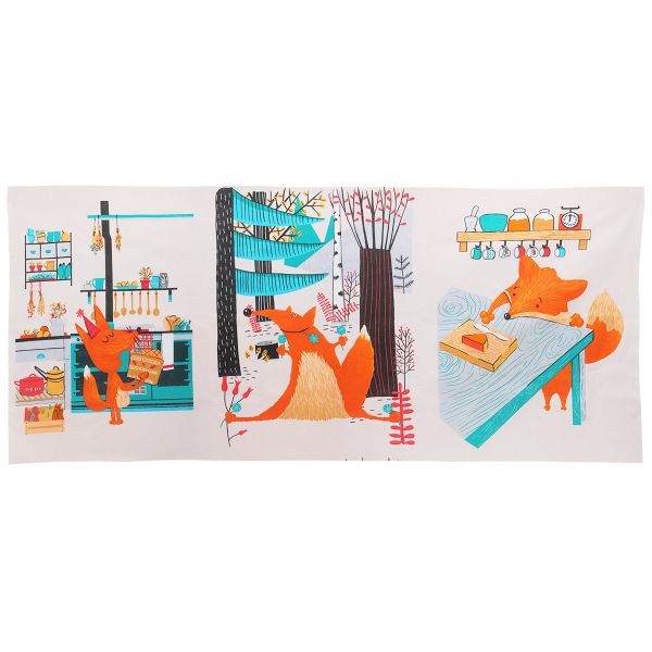 Рогожка набивная арт 904 рис 29251 вид 1 Сливочный лис 63х150см, Astra&Craft