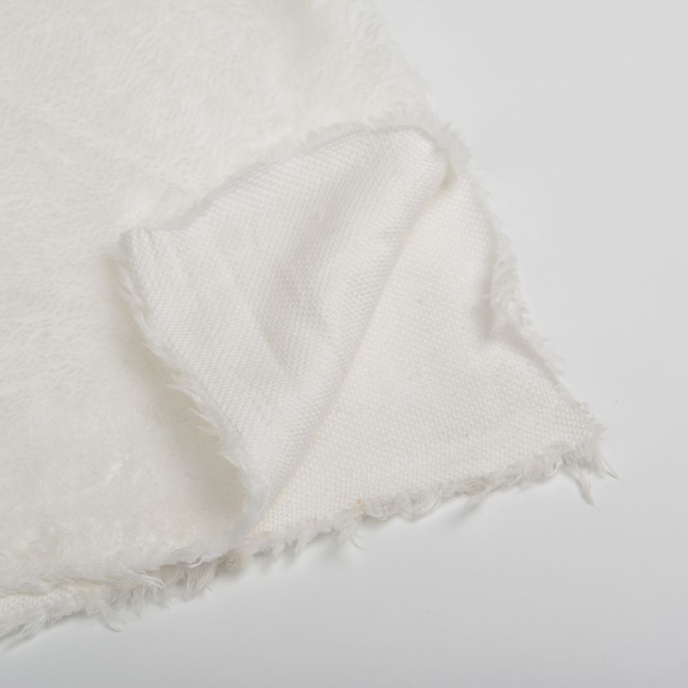 Мех трикотажный 180 г/м², шир.165см, цв.белый, 20м /TOS/