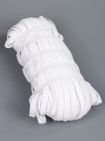 Резинка бельевая (стандартная) 10.0 мм / 100 метров, 3.9 г, вязаная, белый