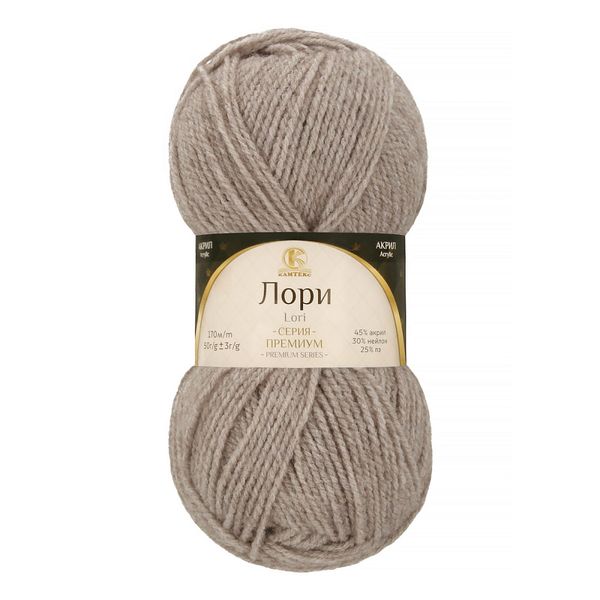 Пряжа Камтекс Лори / уп.5 мот. по 50 г, 170 м, 008 серебристый