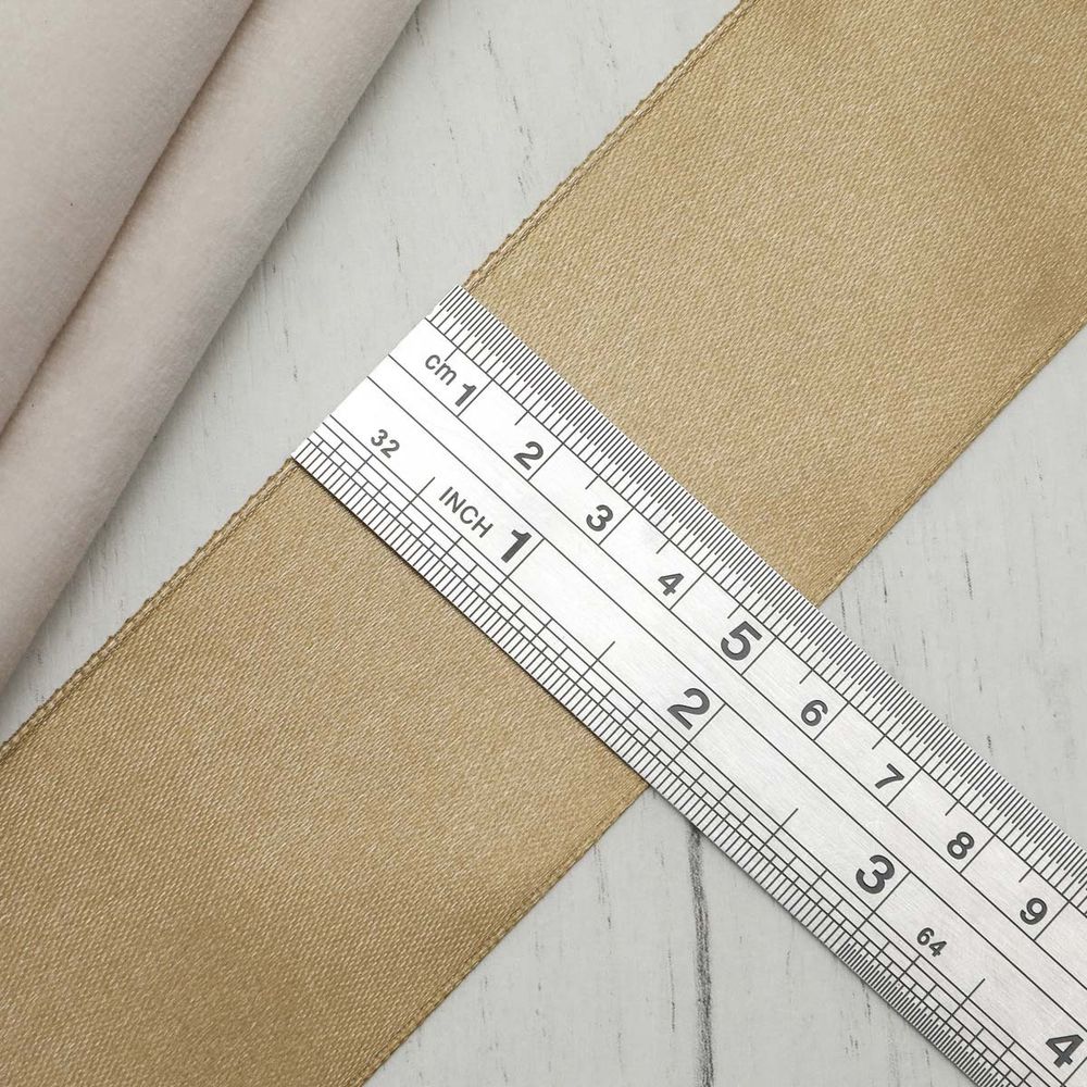 Лента атласная 1-сторонняя 50.0 мм / 22.86±1 метров, 069 т.бежевый, Globus