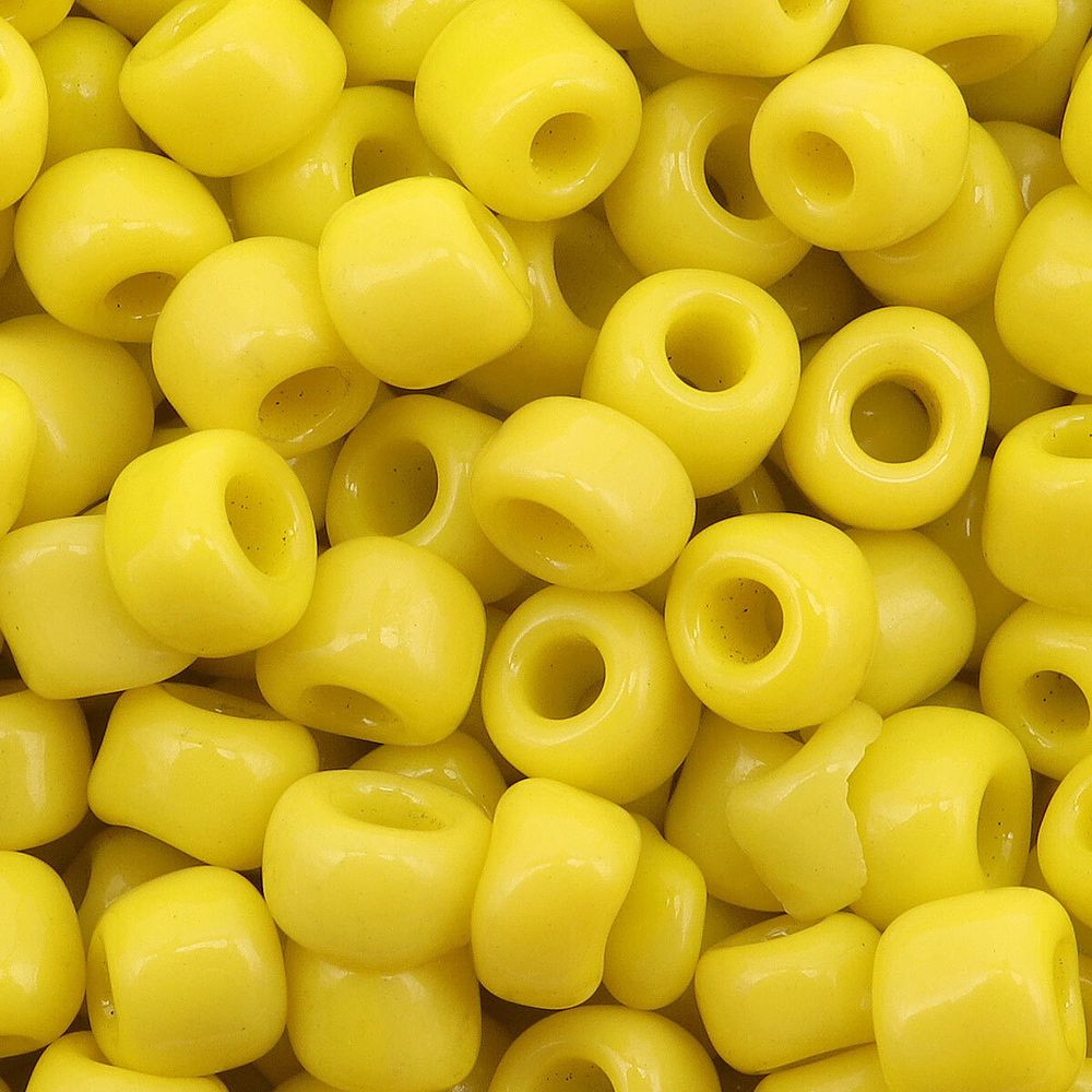 Бисер Astra&Craft 6/0 (4.1 мм), 150 г (10х15 г), цв. 42 желтый/непрозрачный