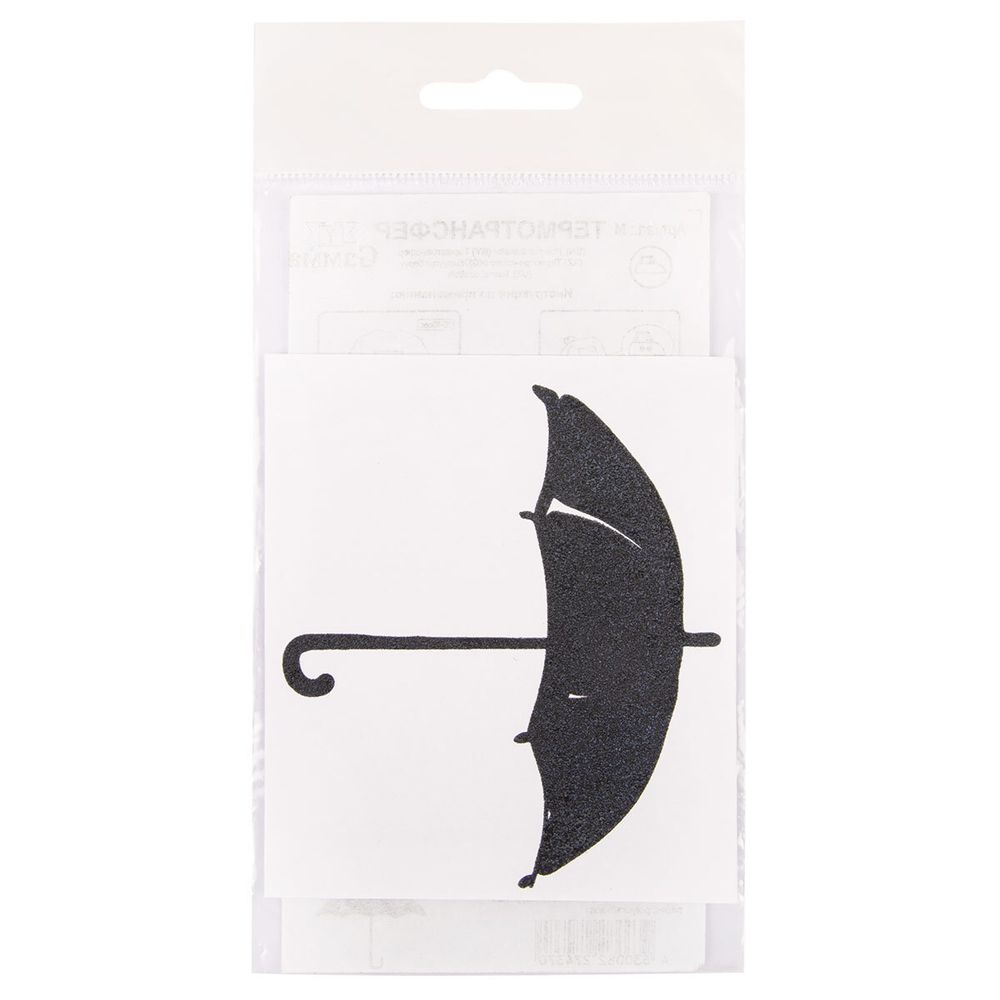 Термоаппликация "Gamma" Термотрансфер "M" №04, 1 шт, M-415 Зонтик 10х8 см, Gamma