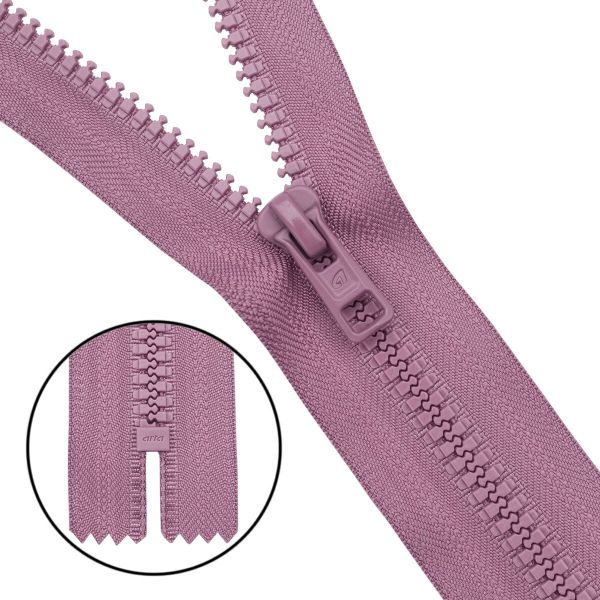 Молния трактор Arta Т6 (6 мм) 1 зам., н/раз., 18 см, (2075), A069 пыльная темная роза, НОВЫЙ МАТОВЫЙ ЗАМОК, уп.50 штук