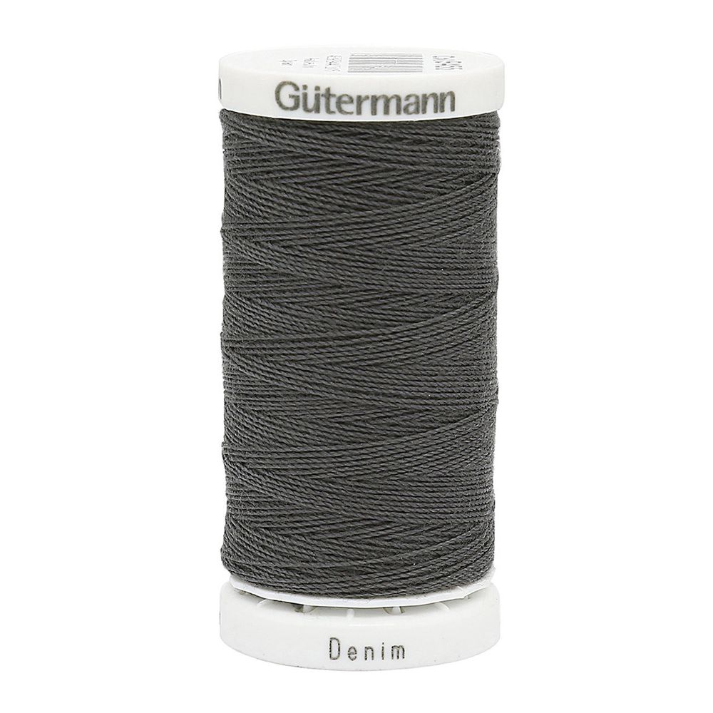 Нитки для джинсовых тканей Gutermann Denim 50, 100м, 9455 т.серый, 5 катушек