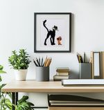 Набор для вышивания нитками Klart, Союзмультфильм. Черный кот и котенок Гав, 14х18 см