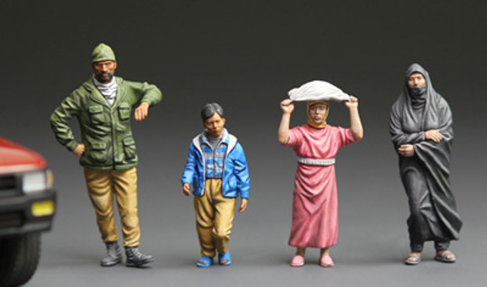Модель сборная: люди, Middle Easterners 1/35, Meng HS-001