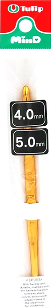 Крючок для вязания двухсторонний Tulip MinD 4-5мм, TA-0017e /TOS/