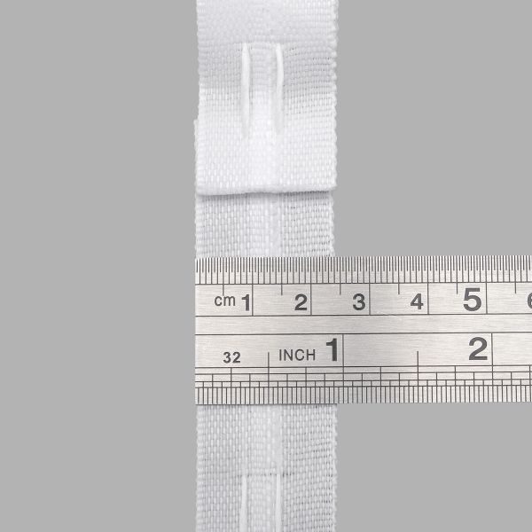 Лента (тесьма) шторная: сборка параллельная 25 мм / 100 метров, 613114