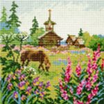 Алмазная (кристальная) мозаика Фрея, Северное лето, 24х24 см