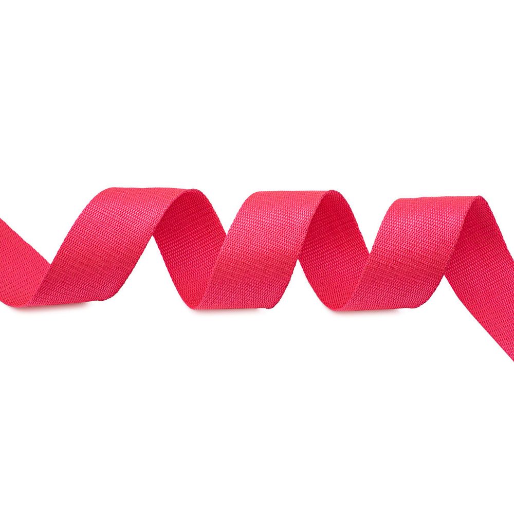 Стропа (ременная лента) 50 мм / 30 метров, толщ. 1.0 мм, [28 г/пог.м], 100% п/п, 11 малиновый /TOS/