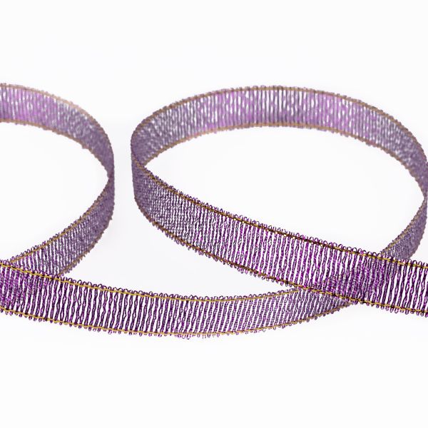 Тесьма металлизированная 10 мм, MRC-10, 33 м, 046 сиреневый, Blitz